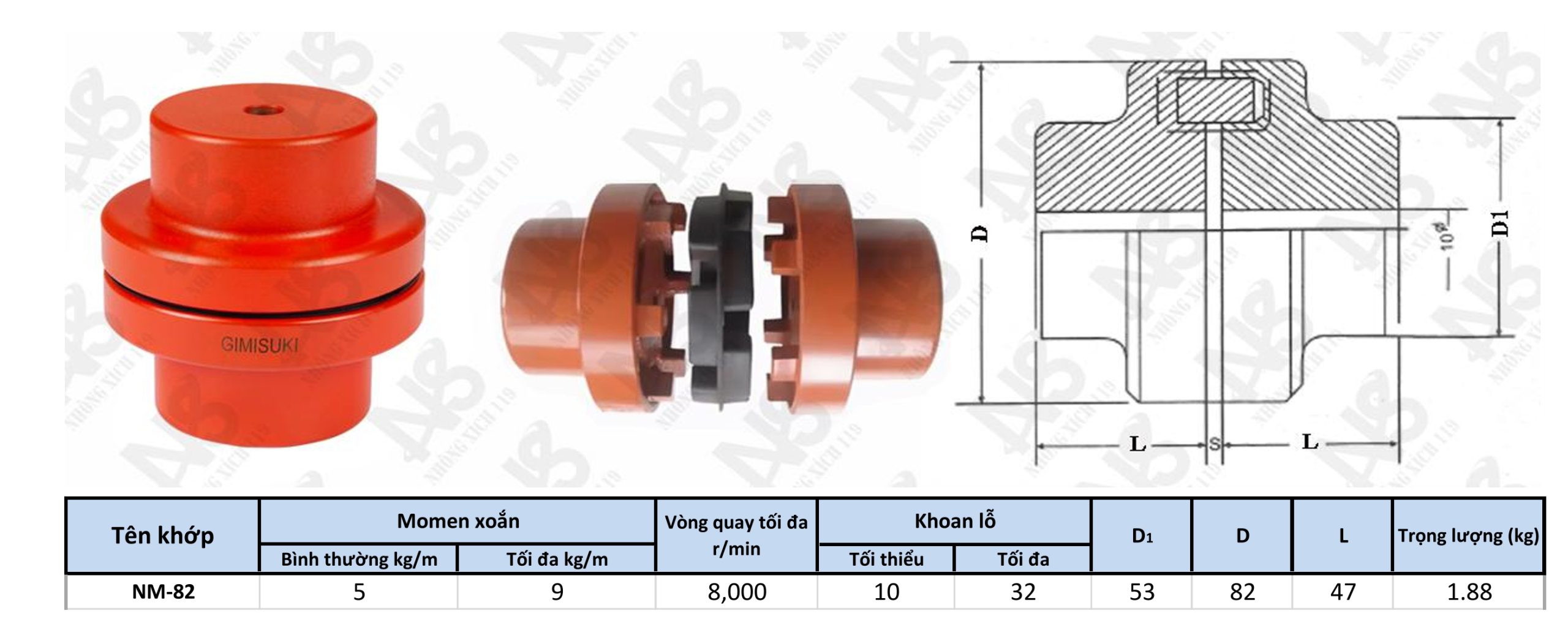 NM 82 scaled - Khớp Nối Cao Su NM-82